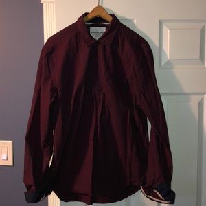 Maroon Button Down
